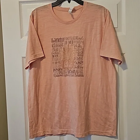 2 fall themed tees, Bella Canvas XL and Gildan 2XL, - Picture 6 of 15